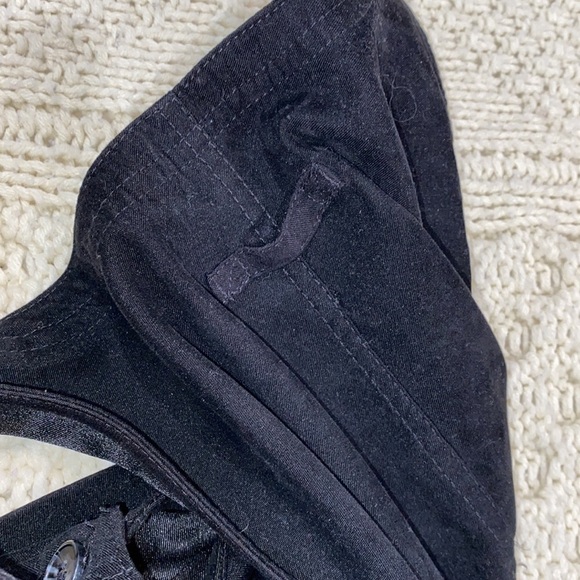 Vintage black overall maxi dress with pockets size medium - Picture 5 of 6